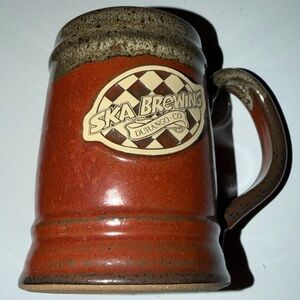 SKA Brewing Durango, Co Sunset Hill Stoneware SHS Beer Mug Glass Used Pre Owned.